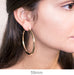 14k Yellow Gold Lightweight Tube Hoop Earrings (4mm), All Sizes - LooptyHoops