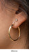 14k Yellow Gold Classic Click-Down Hoop Earrings (2.75mm), All Sizes - LooptyHoops