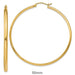 14k Yellow Gold Classic Click-Down Hoop Earrings (2.75mm), All Sizes - LooptyHoops