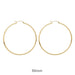 14k Yellow Gold Classic Click-Down Hoop Earrings (2.75mm), All Sizes - LooptyHoops