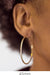 14k Yellow Gold Diamond Cut Click-down Hoop Earrings (2mm), All Sizes - LooptyHoops