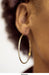 14k Yellow Gold Diamond Cut Click-down Hoop Earrings (2mm), All Sizes - LooptyHoops