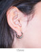 14k White Gold Diamond Cut Hoop Earrings (3mm), All Sizes - LooptyHoops