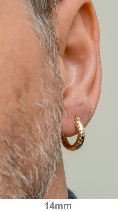 Medium Hoop Earring in 14k Rose Gold (2 x 34 mm)