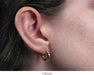 14k Yellow Gold Diamond Cut Hoop Earrings with a Click-Down Clasp (3mm), All Sizes - LooptyHoops