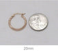 14K Rose Gold Diamond Cut Tube Hoop Earrings (2mm), All Sizes - LooptyHoops