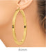 14k Yellow Gold Square Tube Hoop Earrings (3mm), All Sizes - LooptyHoops