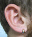 14K Rose Gold Wide Hinged Huggie Hoop Earrings, .43 in (11mm) (7mm Wide) - LooptyHoops