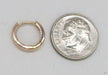 14K Rose Gold Hinged Huggie Hoop Earrings (1.8mm Wide), 11mm - LooptyHoops