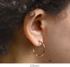 14k Rose Gold Continuous Endless Hoop Earrings (1.5mm), All Sizes - LooptyHoops