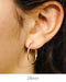 14k Rose Gold Continuous Endless Hoop Earrings (1.5mm), All Sizes - LooptyHoops