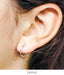 14K White Gold Continuous Endless Hoop Earrings (1.2mm), All Sizes - LooptyHoops