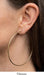 14k Yellow Gold Endless Hoop Earrings (1.2mm Tube), Extra Large Sizes - LooptyHoops