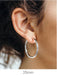 14k White Gold Endless Hoop Earrings (3mm), All Sizes - LooptyHoops