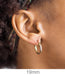 14k Yellow Gold Endless Hoop Earrings (3mm), All Sizes - LooptyHoops
