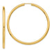 Large 14K Yellow Gold Thick Continuous Endless Hoop Earrings, 55mm (3mm Tube) - LooptyHoops