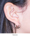 Small 14K Rose Gold Thick Tube Hoop Earrings, 16mm (3mm Tube) - LooptyHoops