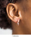 14k Rose Gold Thick Diamond Cut Hoop Earrings (3mm Thick), All Sizes - LooptyHoops