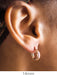 14k Rose Gold Thick Diamond Cut Hoop Earrings (3mm Thick), All Sizes - LooptyHoops