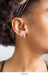 Two Tone 14K Gold Hinged Huggie Hoop Earrings, All Sizes - LooptyHoops