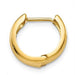 Single 14k Yellow Gold Hinged Huggie Hoop Earring (5mm), 1/2 inch (13mm) - LooptyHoops