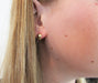 Small 14K Yellow Gold Wide Hinged Huggie Hoop Earrings .40 in (10mm) (6mm Wide) - LooptyHoops