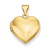 14K Yellow Gold Classic Heart Locket Pendant, 16mm x 15mm - LooptyHoops