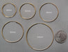 Single 14k Yellow Gold Continuous Endless Hoop Earring (1.5mm), 13mm - LooptyHoops