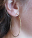 14k Yellow Gold Continuous Endless Hoop Earrings (1.5mm), All Sizes - LooptyHoops