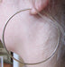 14k Yellow Gold Continuous Endless Hoop Earrings (1.5mm), All Sizes - LooptyHoops