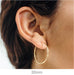 14k Yellow Gold Endless Hoop Earrings (1.25mm), All Sizes - LooptyHoops