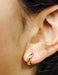 Small 14k Yellow Gold Wide Hinged Huggie Hoop Earrings, 0.5 In (12mm) or 0.6 In (15mm) (3mm Tube) - LooptyHoops