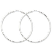 Sterling Silver Endless Hoop Earrings (2mm) All Sizes - LooptyHoops
