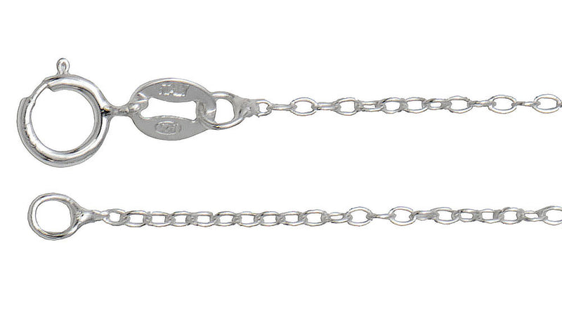 Sterling Silver Chain, Various Sizes & Styles - LooptyHoops