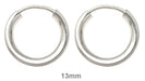 Sterling Silver Endless Hoop Earrings (2mm) All Sizes - LooptyHoops