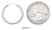 Sterling Silver Endless Hoop Earrings (2mm) All Sizes - LooptyHoops