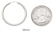 Sterling Silver Endless Hoop Earrings (2mm) All Sizes - LooptyHoops