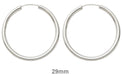 Sterling Silver Endless Hoop Earrings (2mm) All Sizes - LooptyHoops