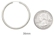 Sterling Silver Endless Hoop Earrings (2mm) All Sizes - LooptyHoops
