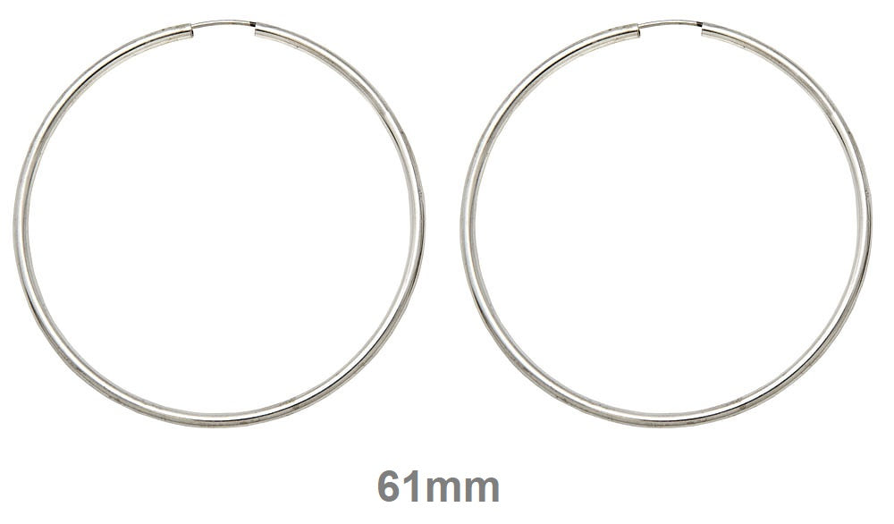 circle earrings silver