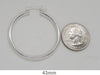 Sterling Silver Classic Click-Down Hoop Earrings (3mm), All Sizes - LooptyHoops