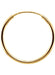 Single 14k Yellow Gold Endless Hoop Earring (1mm) (12mm) - LooptyHoops