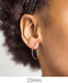 14k Yellow Gold Thin Endless Hoop Earrings (1mm), All Sizes - LooptyHoops