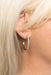 14k White Gold Diamond Hinged Hoop Earring (2mm Tube), 29mm - LooptyHoops