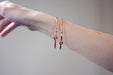 Handmade Electroplated Rippled Wire Bracelet - LooptyHoops