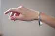 Handmade Electroplated Rippled Wire Bracelet - LooptyHoops