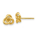 14K Gold Trinity Knot Stud Earrings - LooptyHoops