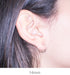 14k Rose Gold Hinged Thin Endless Hoop Earrings (1mm), All Sizes - LooptyHoops