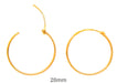 14k Yellow Gold Hinged Thin Endless Hoop Earrings (1mm), All Sizes - LooptyHoops