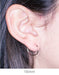 14k Rose Gold Hinged Thin Endless Hoop Earrings (1mm), All Sizes - LooptyHoops